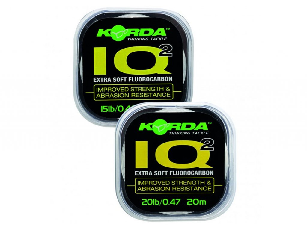 Korda IQ2 Extra Soft Fluorocarbon Hooklink 20lb, 20m