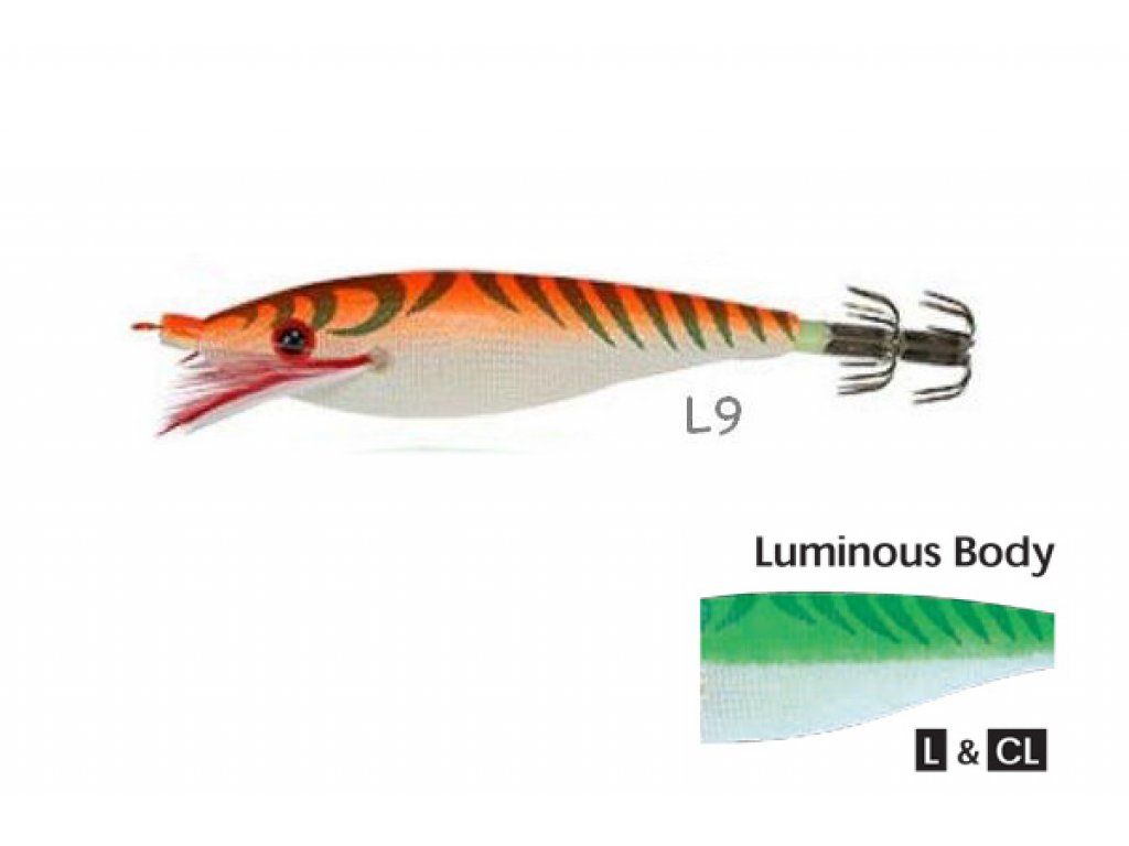 Yo-Zuri Squid Jig Ultra Cloth Wrapped SS 90mm L-09