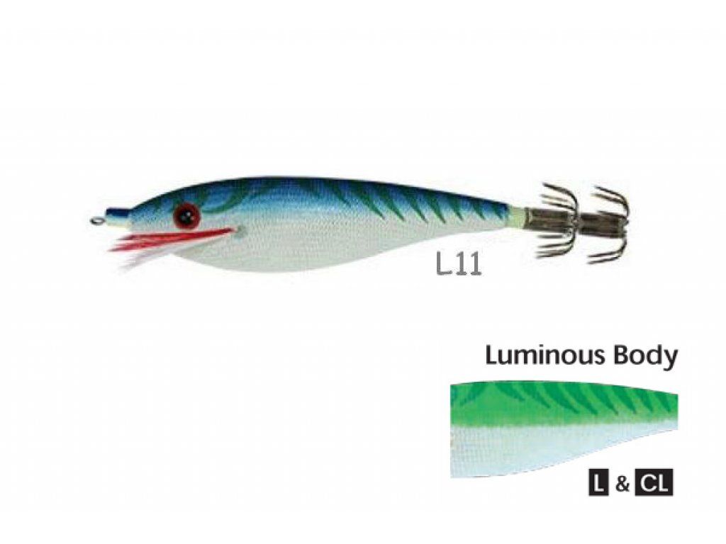 Yo-Zuri Squid Jig Ultra Cloth Wrapped SS 90mm L-11
