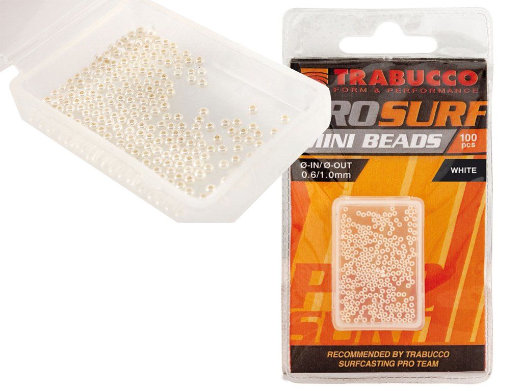 Trabucco Pro Surf Beads 0.6mm, 1mm Red
