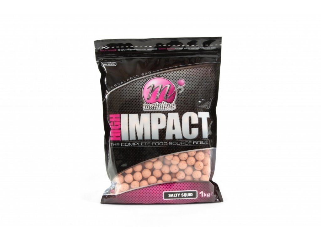 Mainline Baits High Impact Boilie 16mm Salty Squid 1kg
