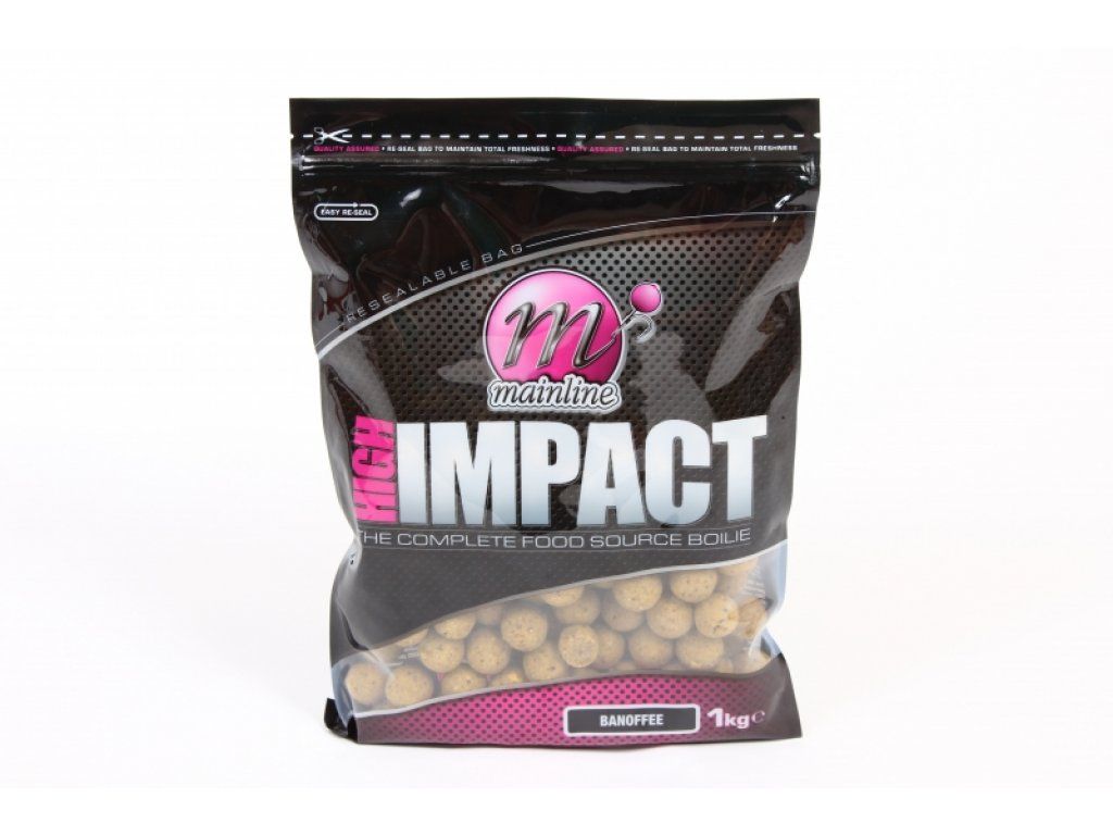 Mainline Baits High Impact Boilie 16mm Banoffee 1kg