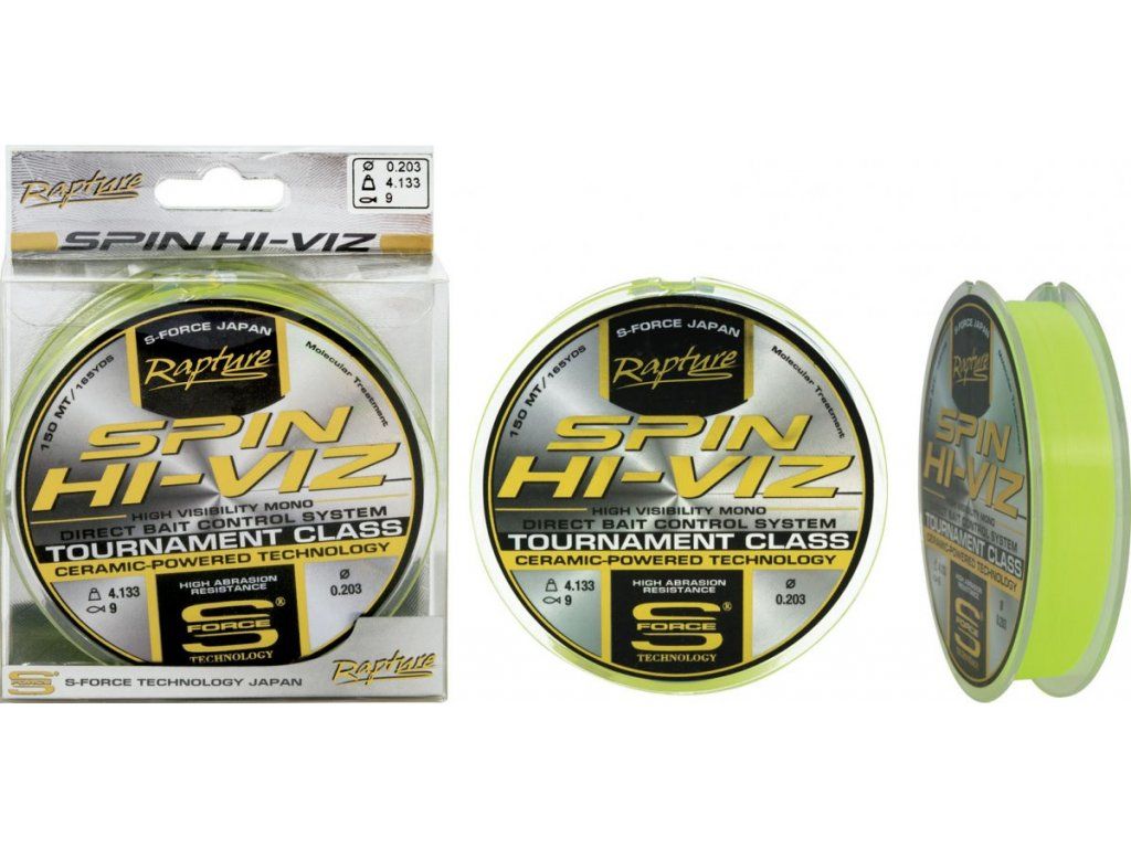 Rapture Spin Hi-Viz Mono 150m, 0.18mm, 3.33kg