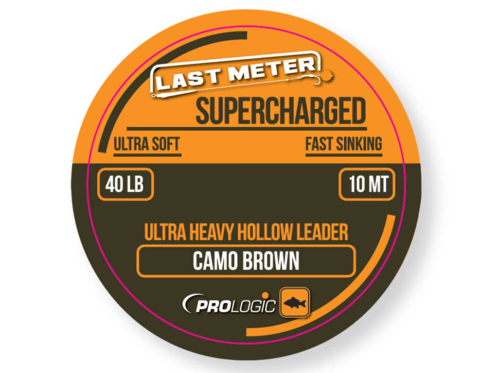 Prologic Supercharged Hollow Leader 7m, 50lb Camo Brown