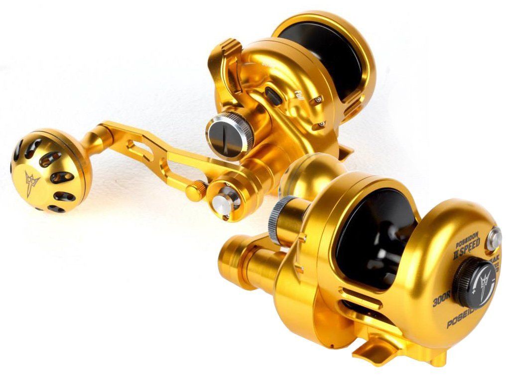 Ribolovnipribor.hr Poseidon Mini 150L Dual Drag Ligh Jigging Reel Gold