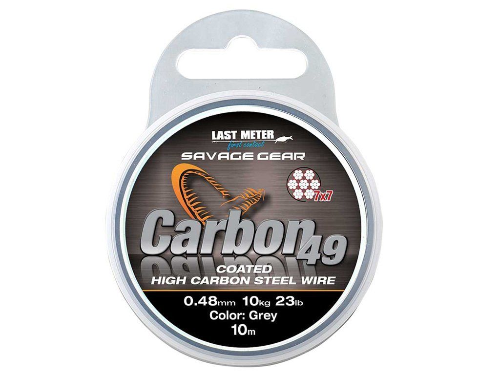 Savage Gear Carbon 49 Stainless Steel Wire 10m, 0.60mm
