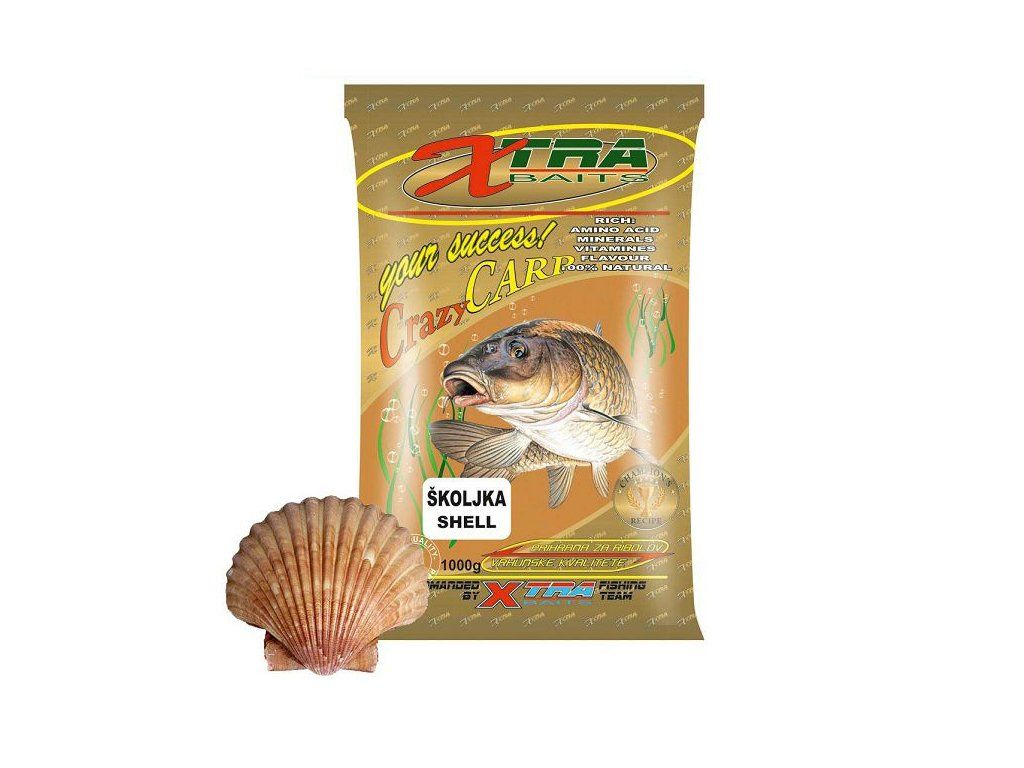 Xtra Baits Crazy Carp Školjka 1KG