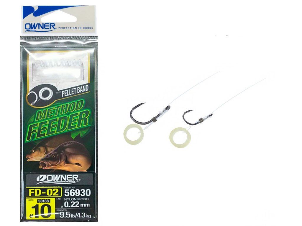 Owner Method Feeder Rig Pellet Band 56930 FD-02, 08