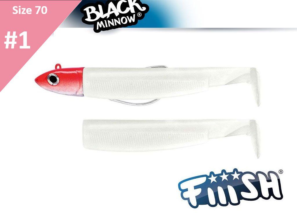 Fiiish Black Minnow 70 BM494 Combo Off Shore 6g Blanc + Body