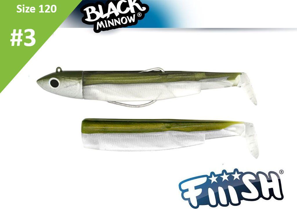 Fiiish Black Minnow 120 BM191 Combo Off Shore 25g Khaki + Body