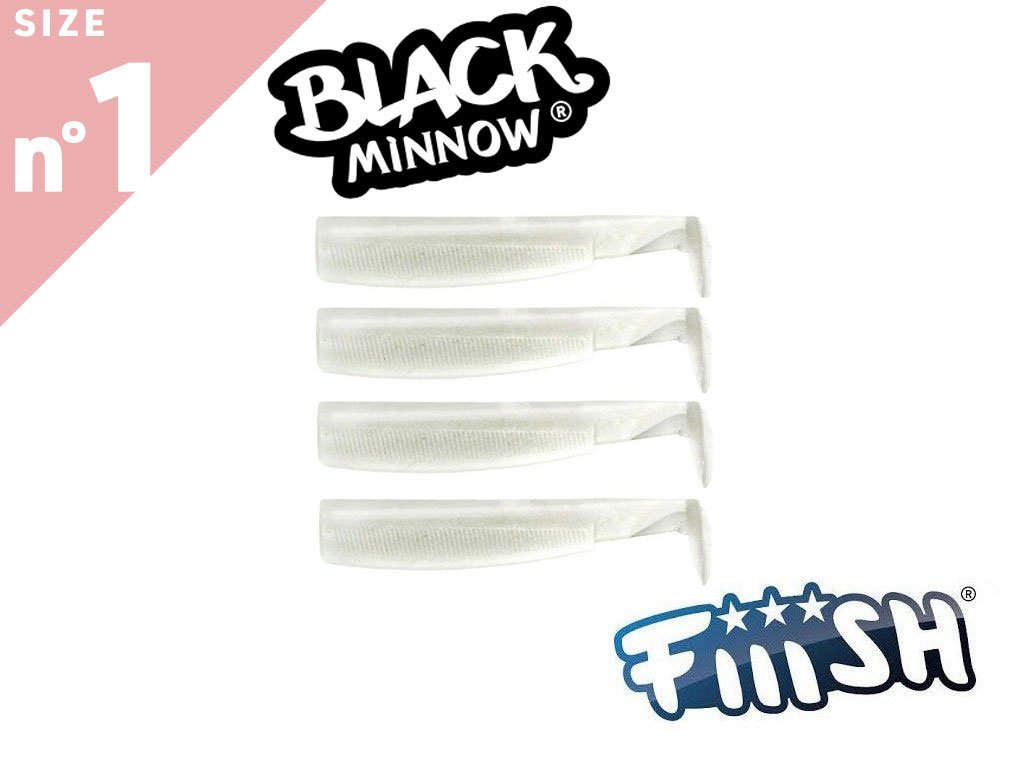Fiiish Black Minnow 70 BM633 Bodies 4pcs White