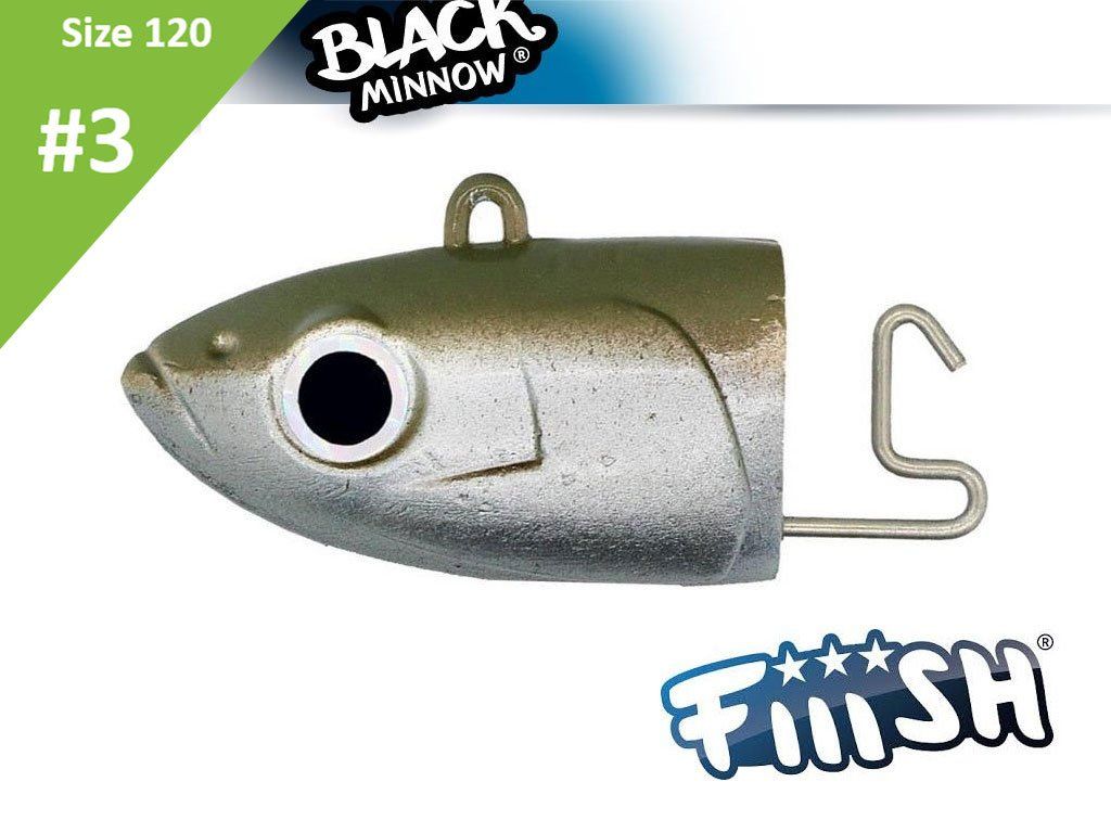 Fiiish Black Minnow BM346 Jig Head Deep 37g Kaki 2pcs