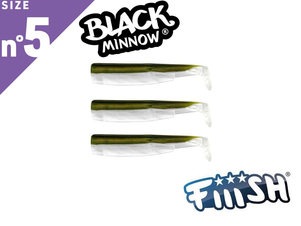 Fiiish Black Minnow 160 BM016 Bodies 3pcs Khaki