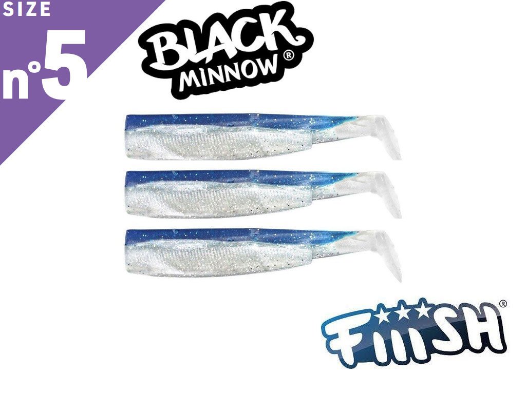 Fiiish Black Minnow 160 BM028 Bodies 3pcs Blue