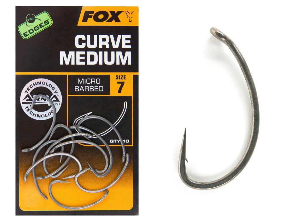 Fox Edges Medium Curve Shank Hook 6