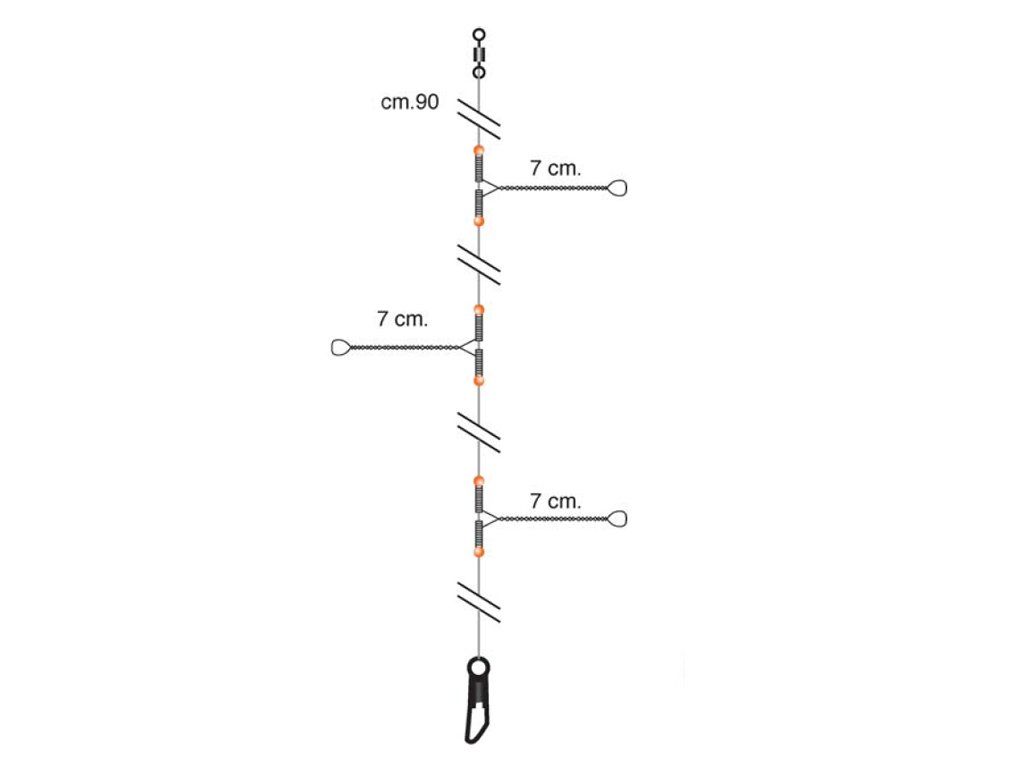 Camor System Paternoster Nylon 7cm