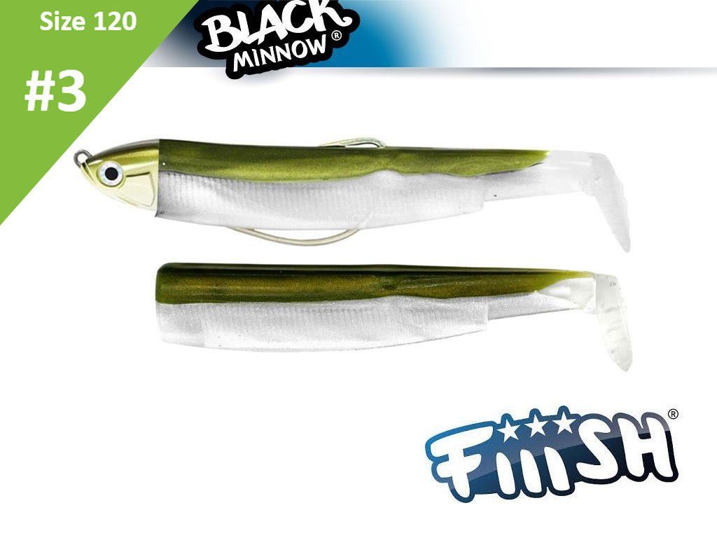 Fiiish Black Minnow 120 BM639 Combo Shallow 6g Kaki + Kaki Body
