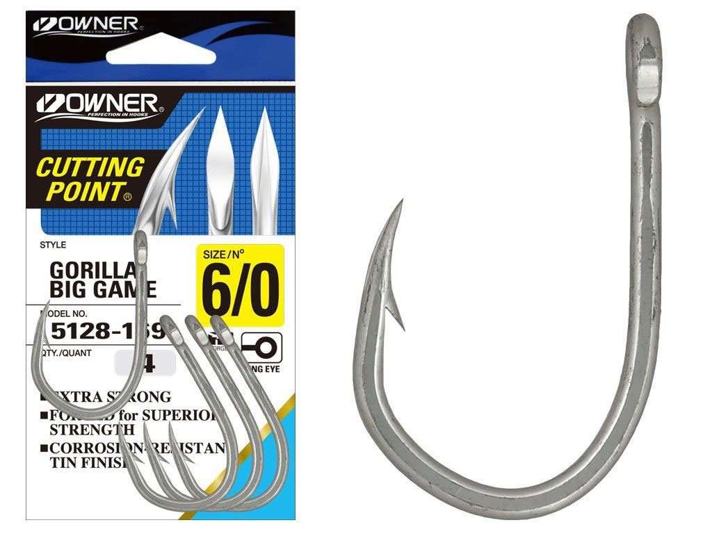 Owner Gorilla Big Game 5128 Tin Finish, 6/0