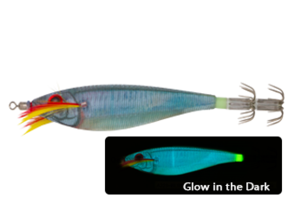 Yo-Zuri Squid Jig Ultra Cloth Wrapped Natural SS BLRN