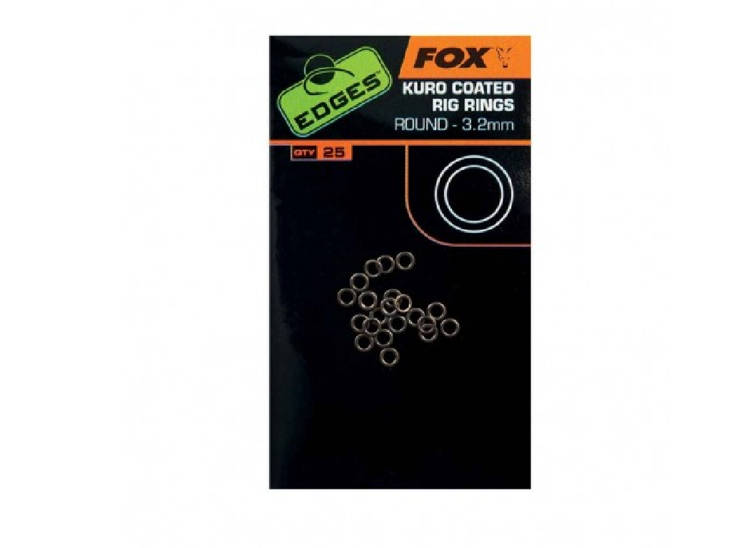Fox Edges Kuro Coated Rig Rings Round