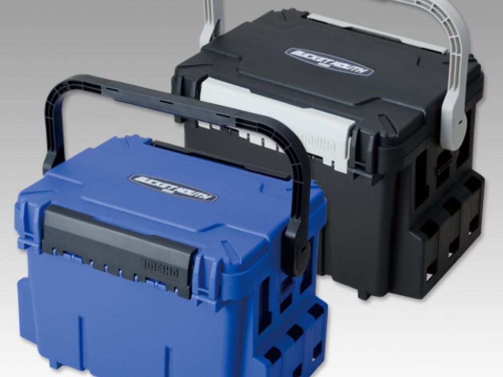 Meiho Bucket Mouth 7000 Tackle Box Black 475x335x320mm
