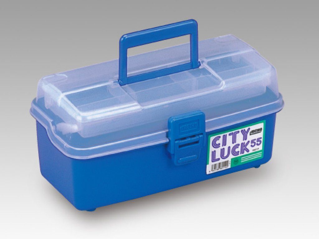 Meiho City Luck 55 Tackle Box Blue 310x162x143mm