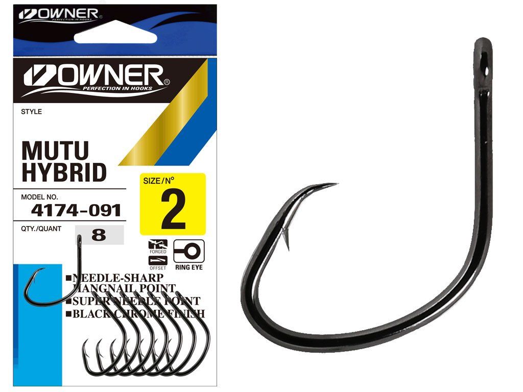 Owner Mutu Hybrid Hook 4174, 4/0