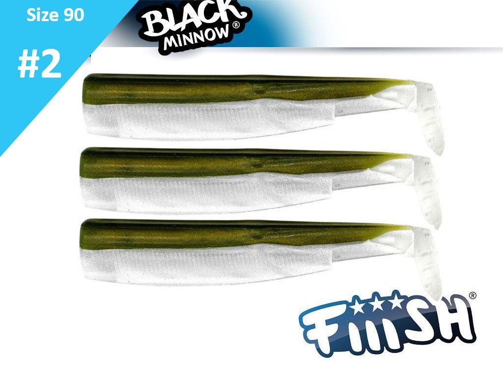Fiiish Black Minnow 90 BM010 Bodies 3pcs Khaki