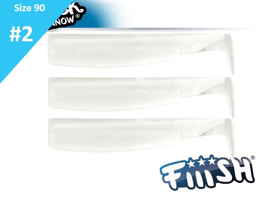 Fiiish Black Minnow 90 BM501 Bodies 3pcs Blanc