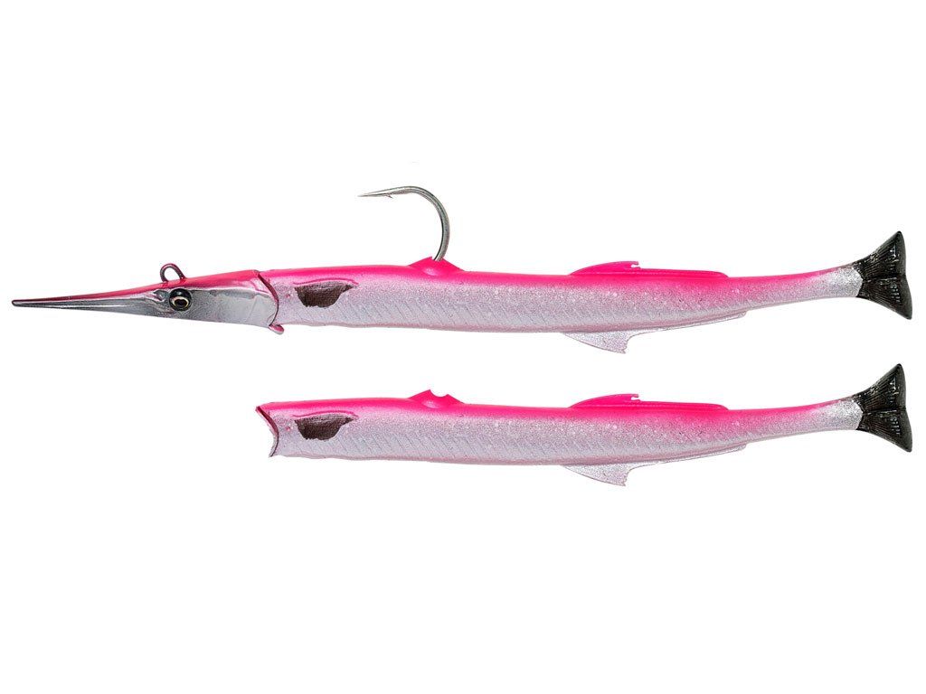 Savage Gear Salt Needlefish Pulse Tail 2+1 30cm 105g Pink Silver