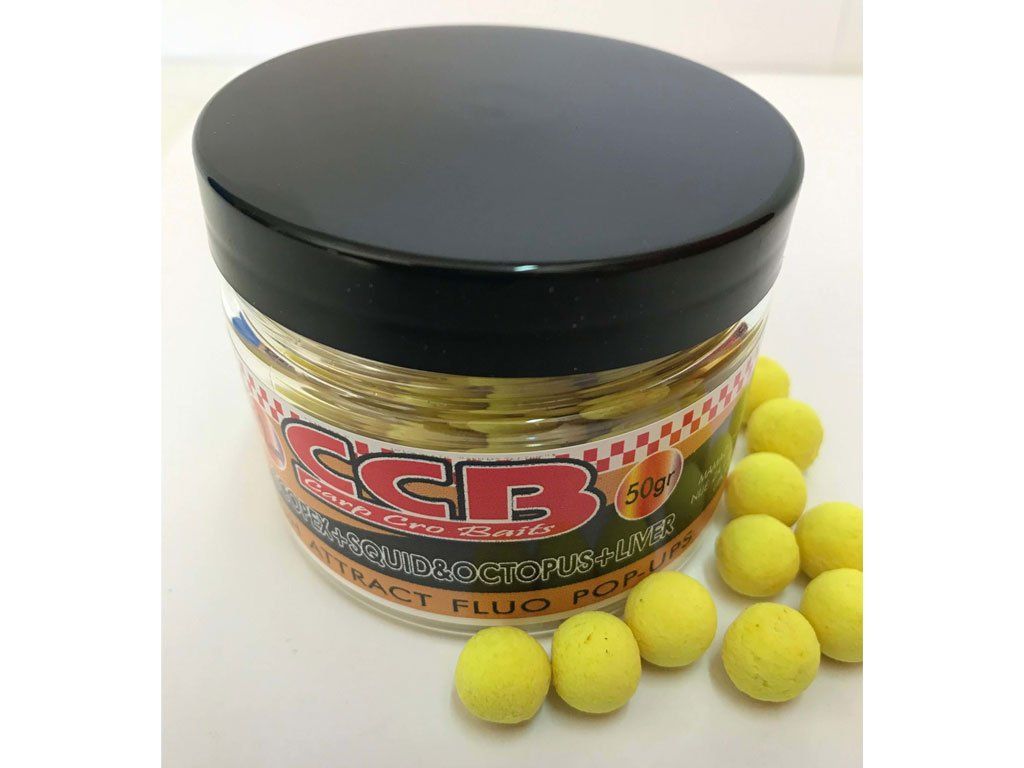 CCB Fluo Pop Up Boilie Scopex Squid 12mm 50g