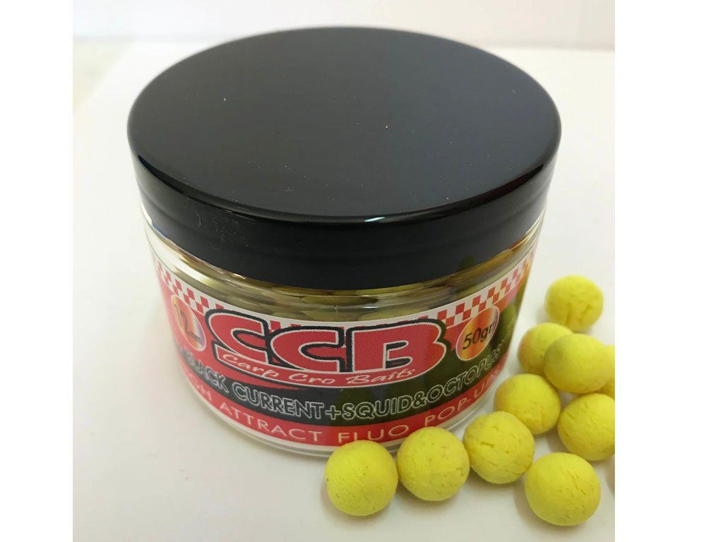 CCB Fluo Pop Up Boilie Black Currant 12mm 50g