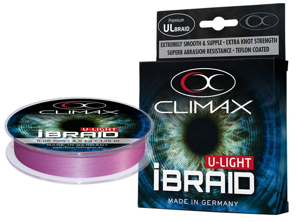 Climax I-Braid U Light Fluo Chartreuse 135m, 0.06mm