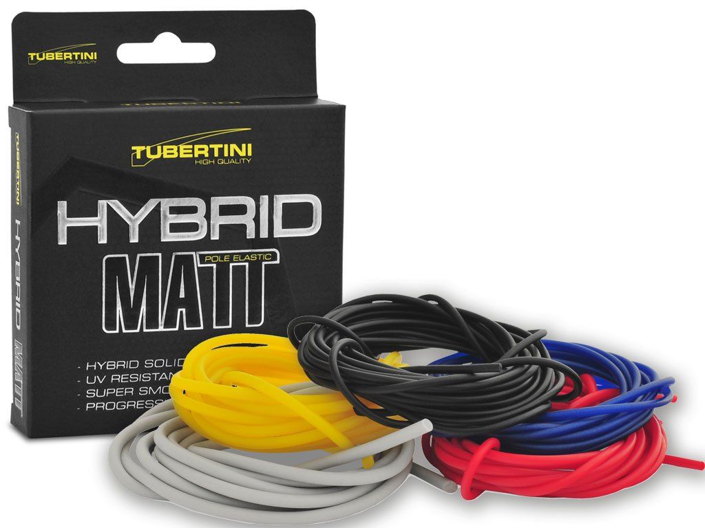 Tubertini Hybrid Matt Pole Elastic Black 5m 0.9mm