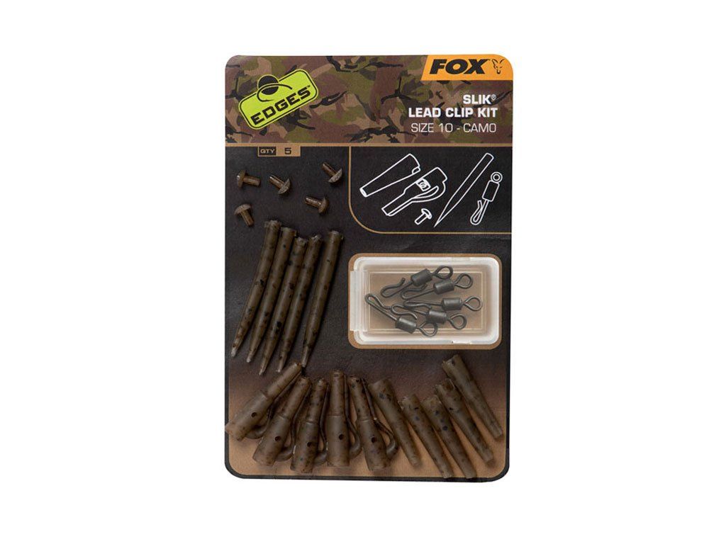 FOX Edges Camo Slik Lead Clip Kit Sz10, 5kom