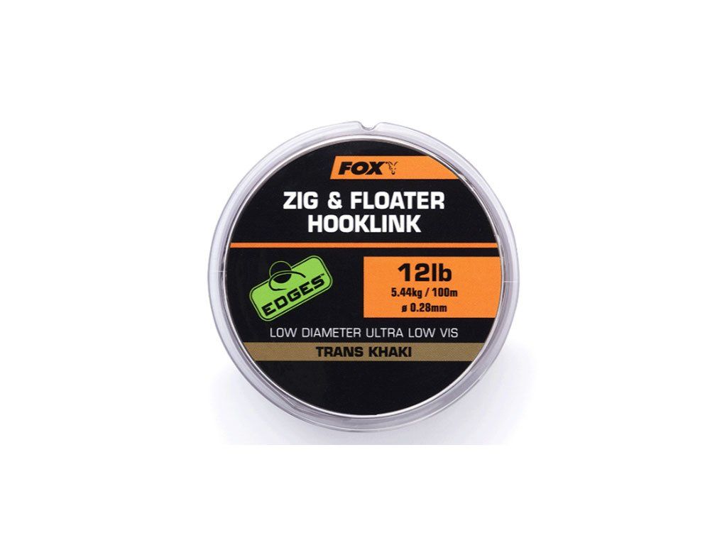 FOX Edges Zig & Floater Hooklink Trans Khaki 5.44kg, 100m
