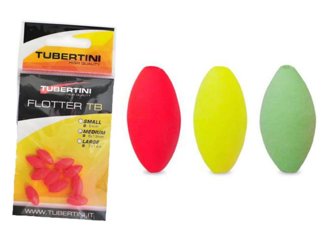 Tubertini Floatter Rugby Ball 6x13mm Red Fluo