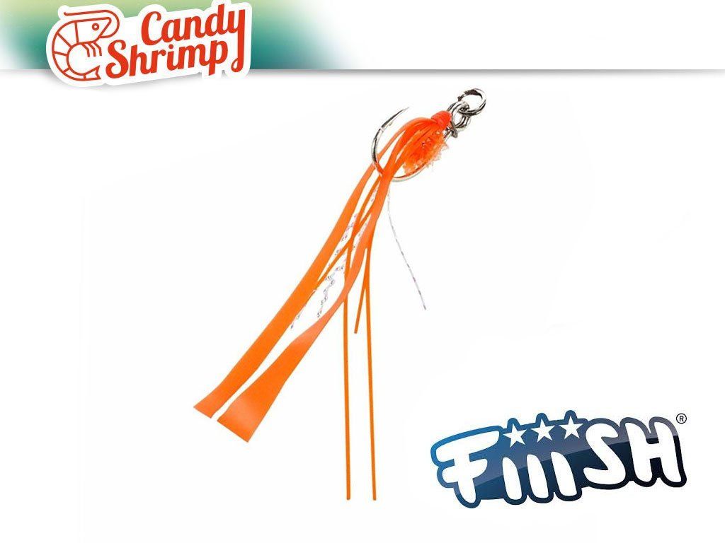 Fiiish Candy Shrimp CSK1123 Hamecons Montes 60-90g Orange Fight 2pcs