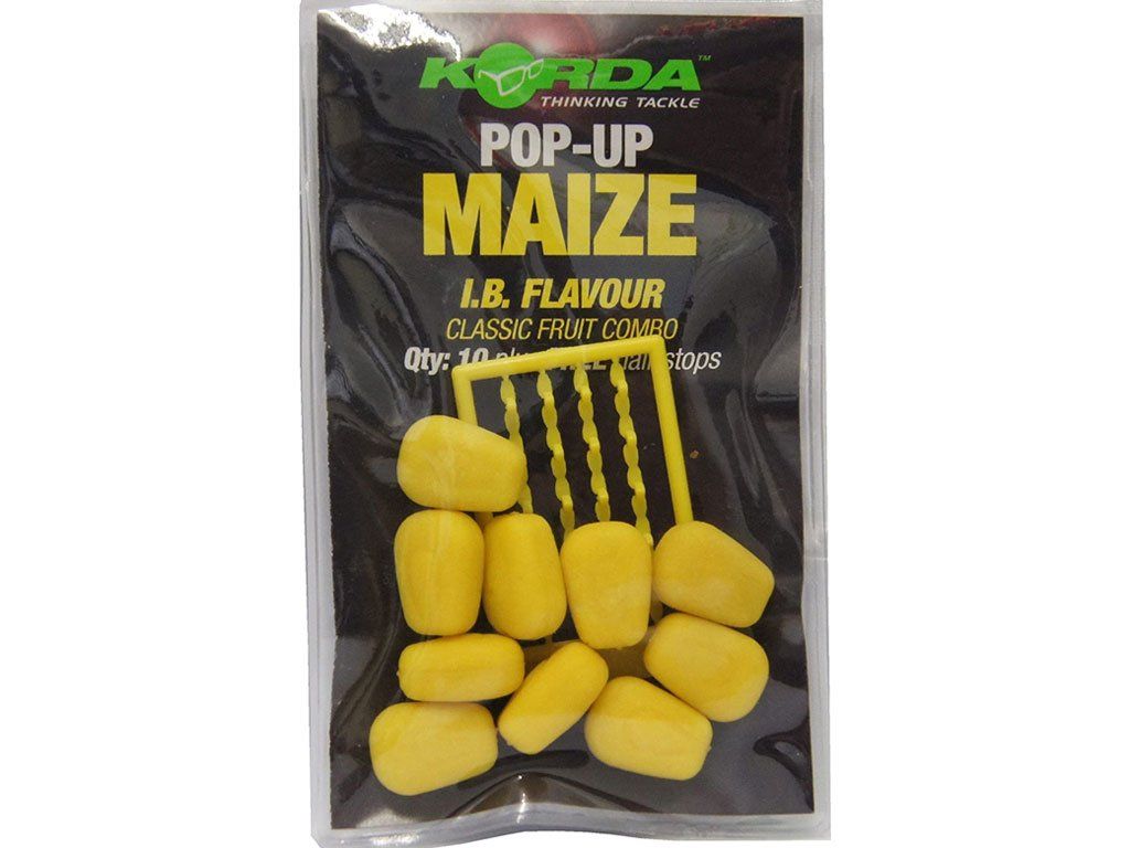 Korda Pop Up Maize IB Flavour Yellow + Hair Stop