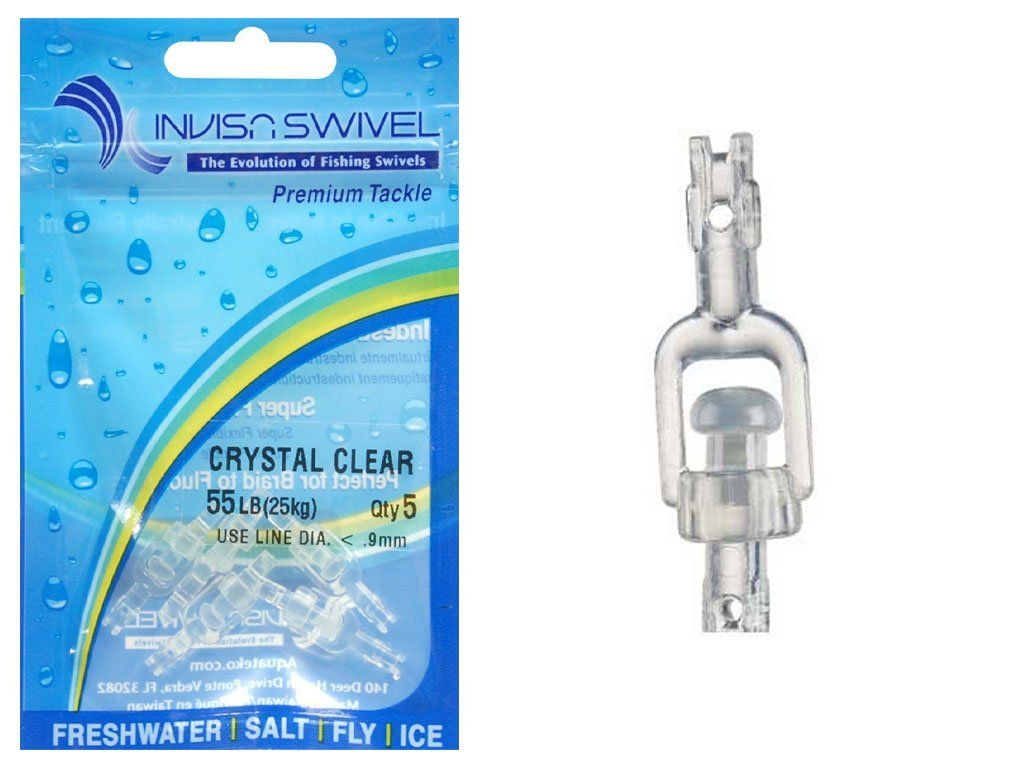 Invisaswivel Invisa Swivel Crystal Clear 12lb