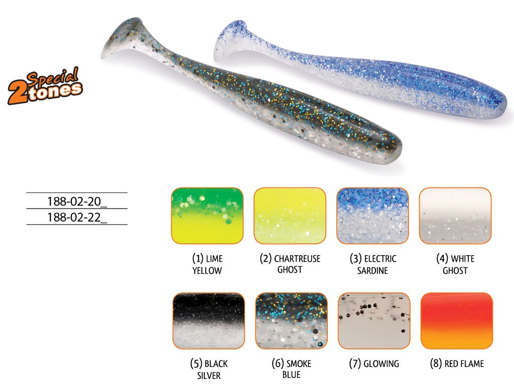 Rapture Xciter Shad 7.5cm Black Silver 8pcs