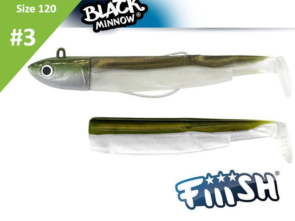 Fiiish Black Minnow 120 BM1323 Combo Deep 37g Kaki + Body