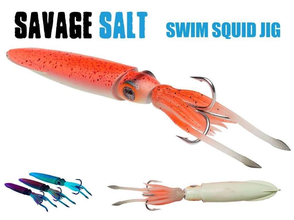 Savage Gear 3D Swim Squid Jig 300g Red