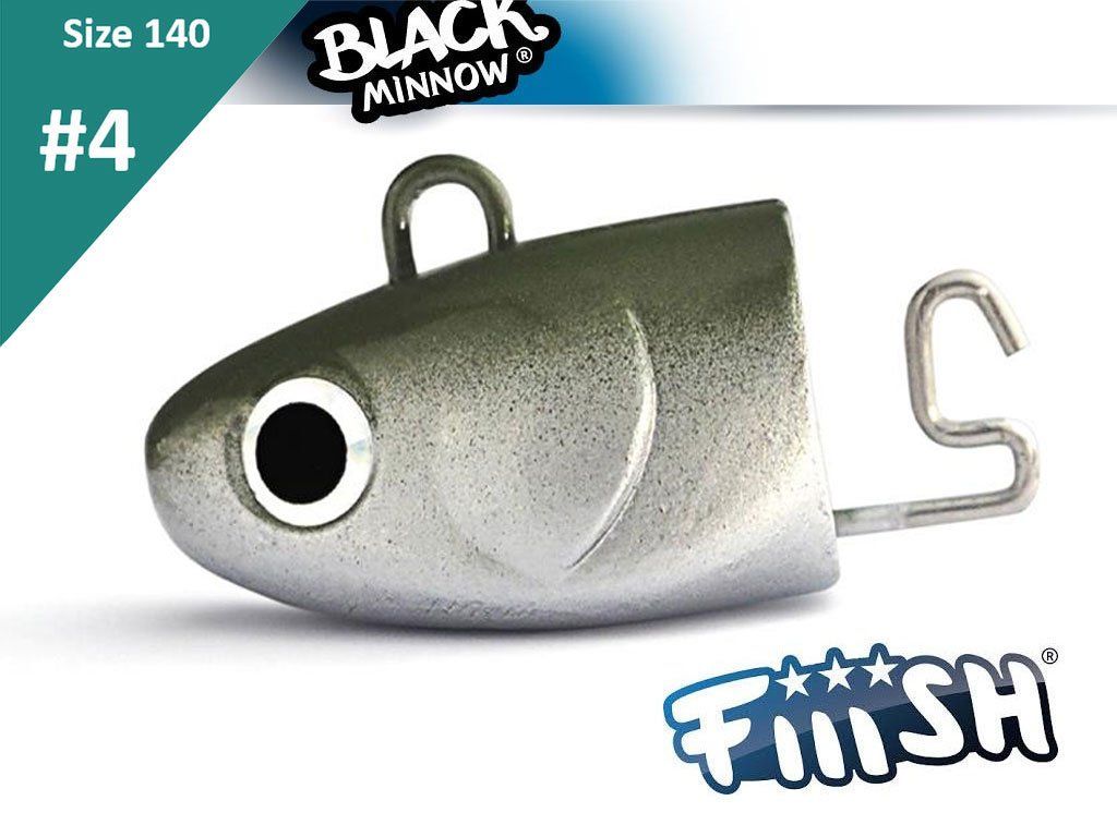 Fiiish Black Minnow 140 BM1339 Jig Head Extra Deep 80g Kaki