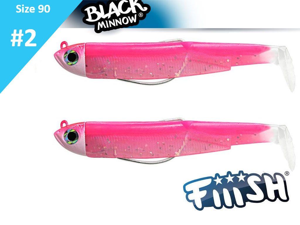 Fiiish Black Minnow 90 BM1486 Double Combo Shore 5g Rose Fluo 2pcs