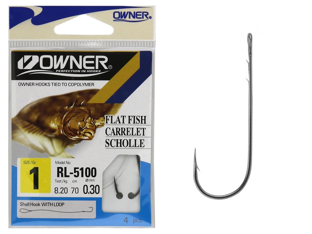Owner Snelled Hook RL-5100, 1/0