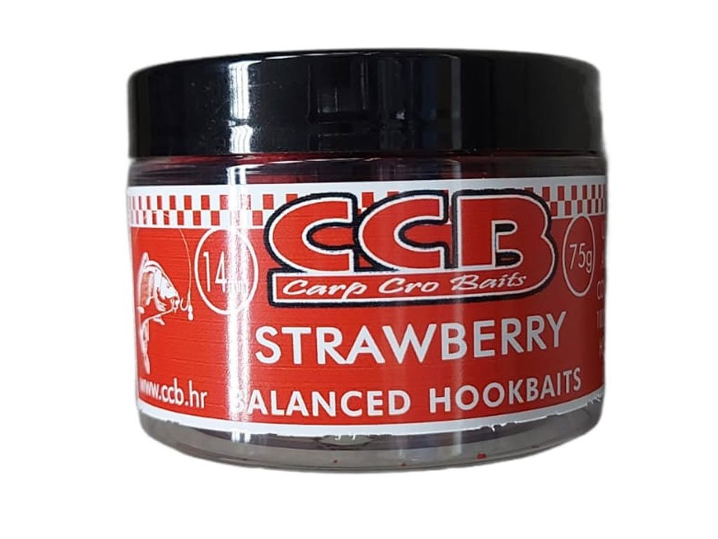 CCB Hookbaits Balanced Strawberry 14mm, 100g