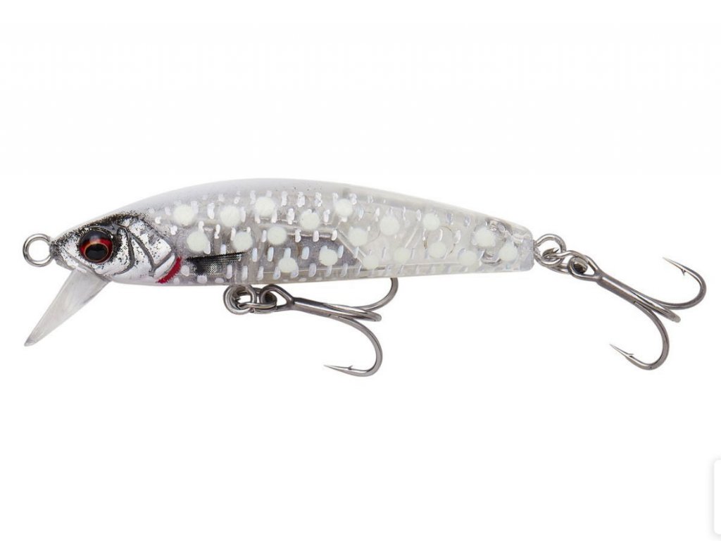 Savage Gear Gravity Minnow 5cm, 8g FS Crystal White Glow