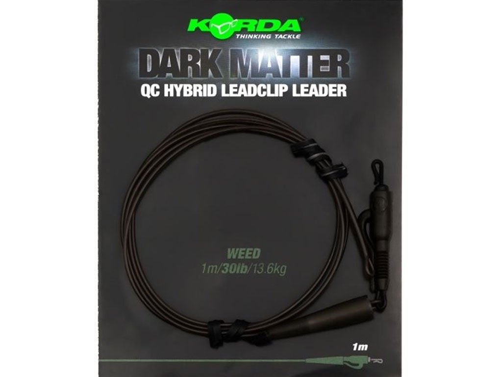 Korda Dark Matter Leader QC Hybrid Clip 1m Weed