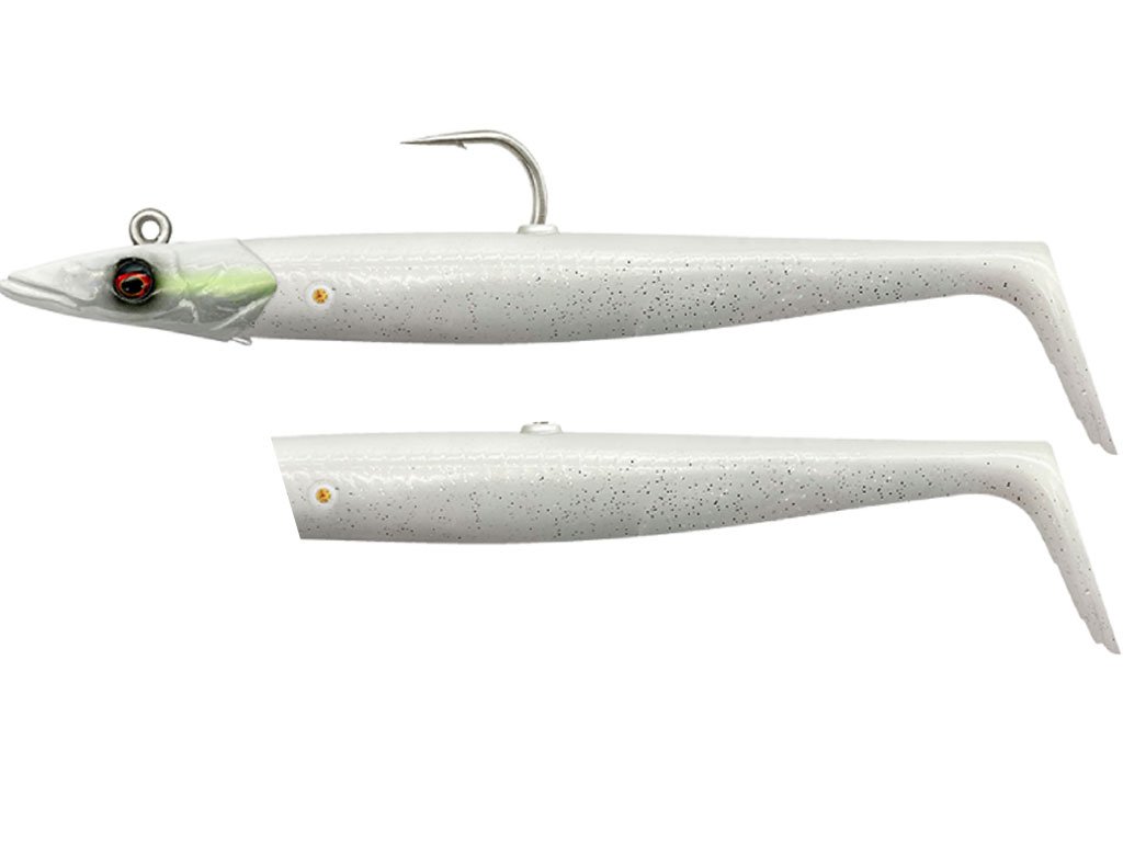 Savage Gear Sandeel V2 15.5cm, 46g S White Pearl Silver